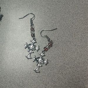 Cross earrings
